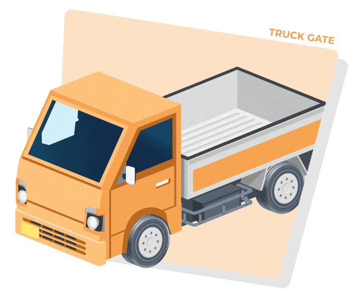 トラックゲート（TRUCK GATE）用部品の製品イラスト